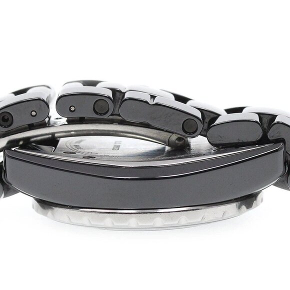 CHANEL J12 H1625 Black ceramic 33mm 12P diamond black Dial Quartz Ladiesh_869402